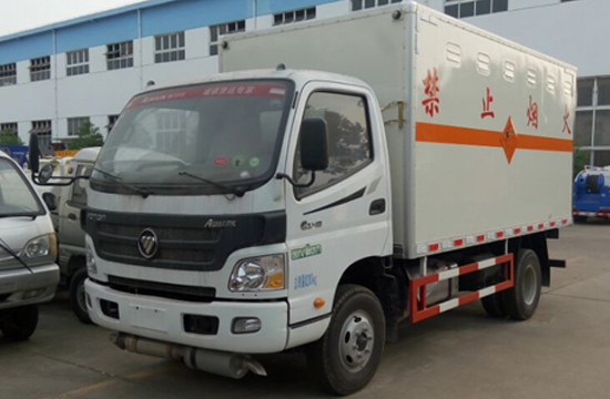 福田欧马可厢式气瓶运输车